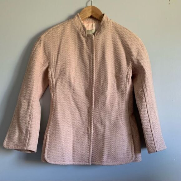 Max Azria collection 100% cotton blazer light blush pink Size US 2 - Picture 1 of 8